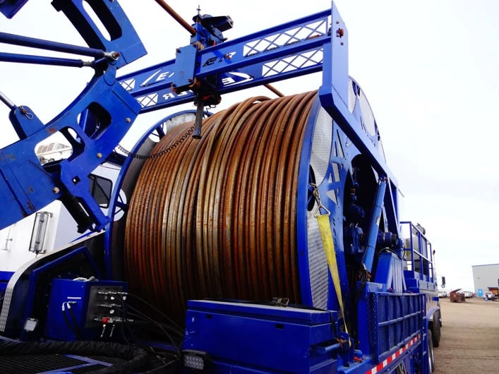 Energy infrastructure supporting coiled tubing programmes